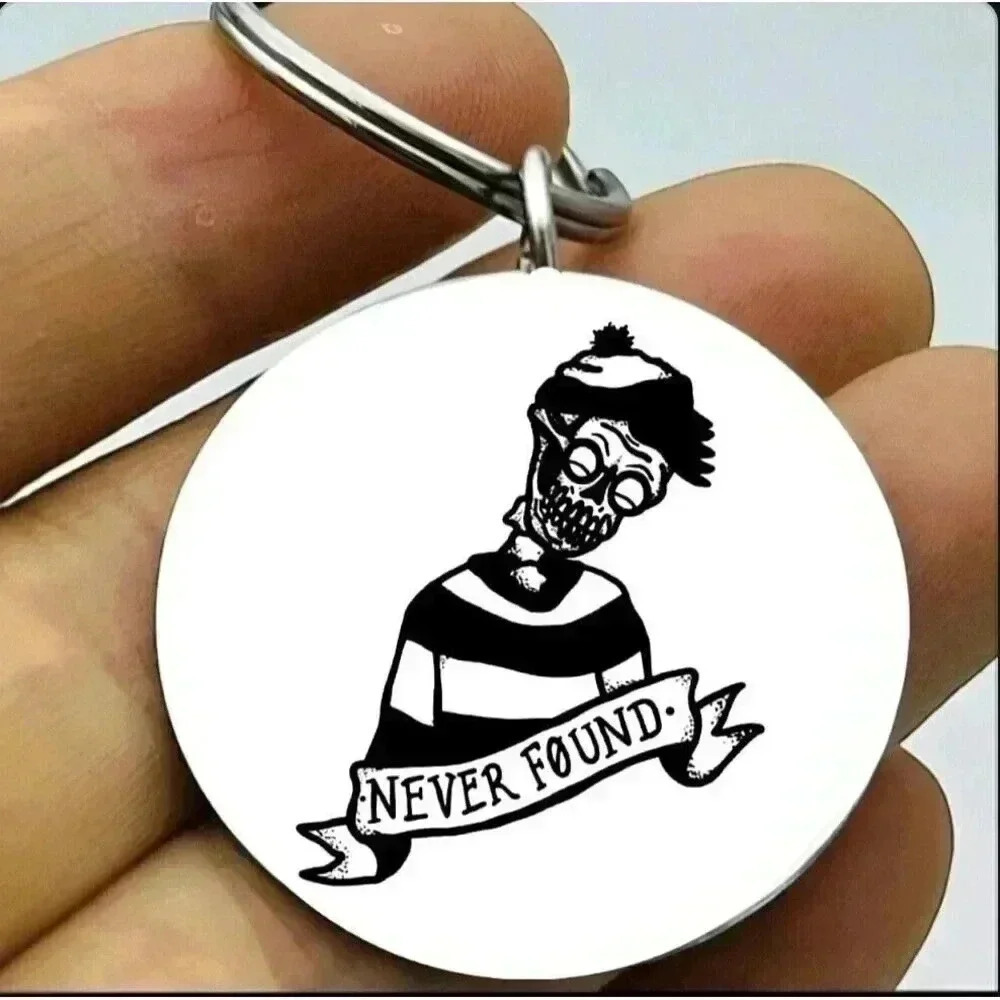 Scary Horror Skelton Art Hot Keychain
